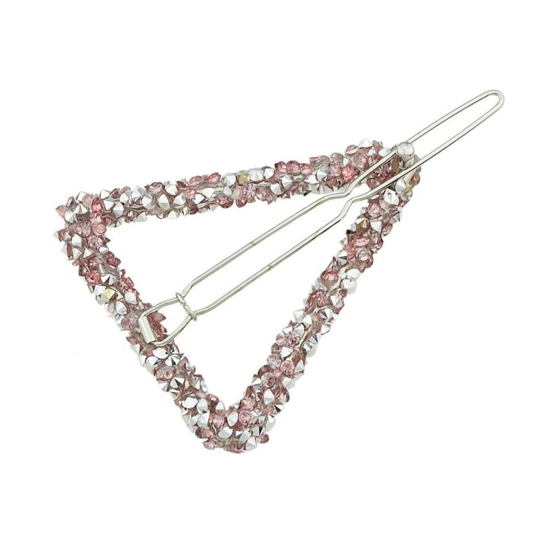 

Pink Crystal Rhinestone Hair Clip