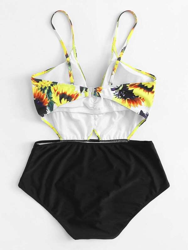 Floral Talla Bañador Estampado Grande Con De OulPkXiZTw