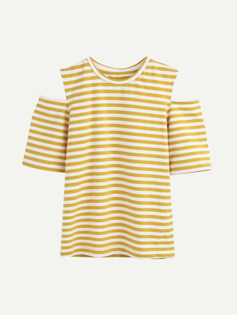 

Girls Striped Tee, Multicolor