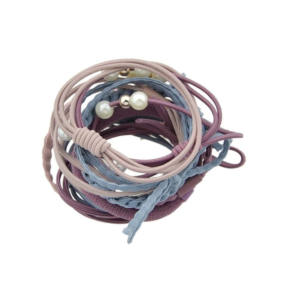 

Colorful Fresh And Simple Hair Ring Set, Multicolor