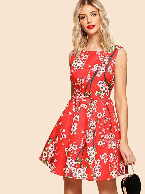 Box Pleated Dress