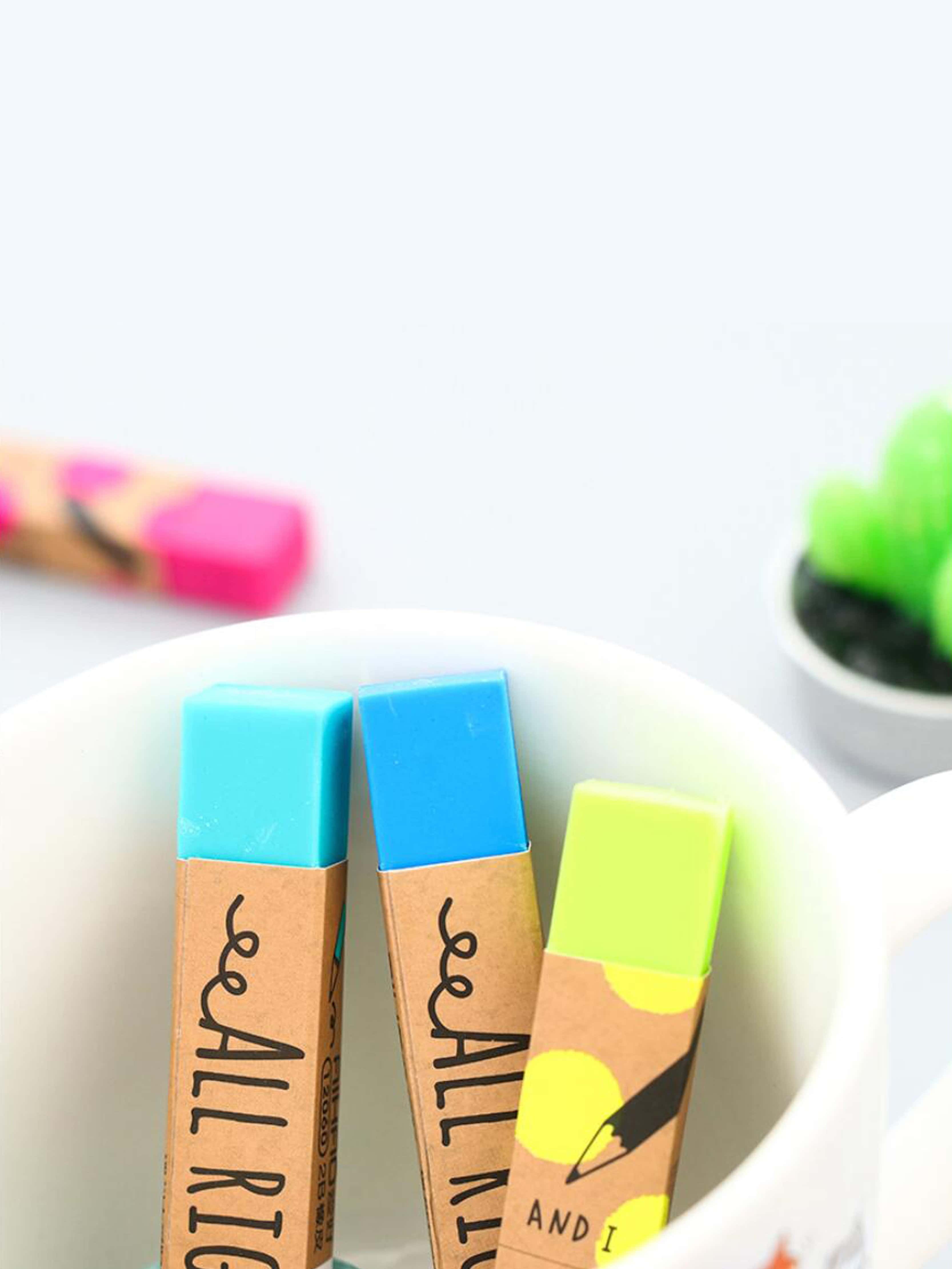 random color eraser 1pc