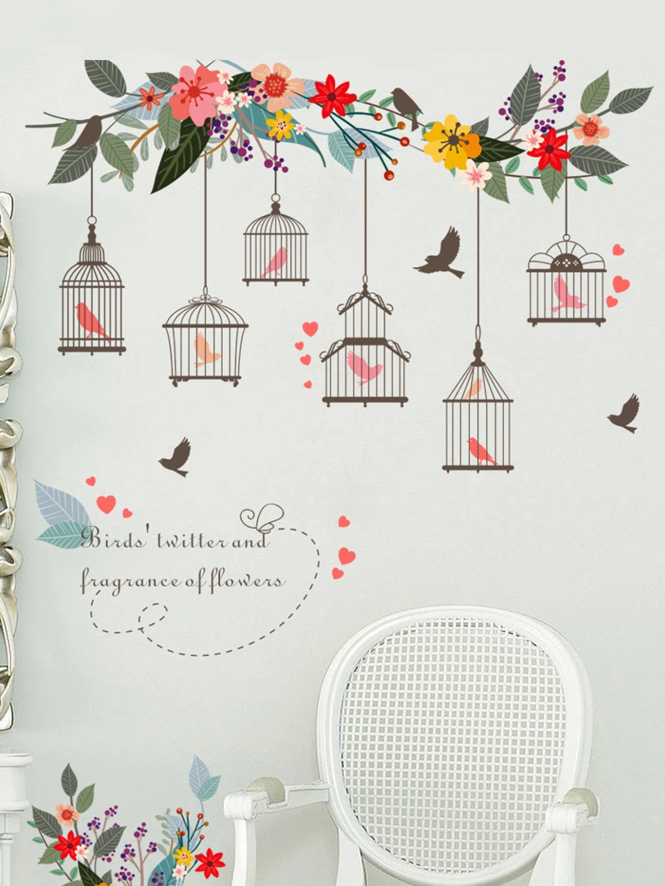 鳥籠牆貼花 Shein台灣