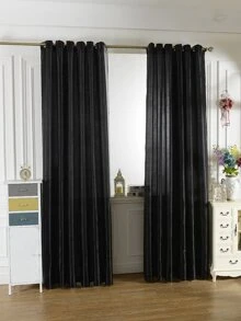 Plain Eyelet Curtain 1pc