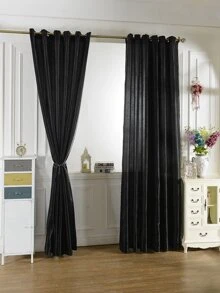 Plain Eyelet Curtain 1pc