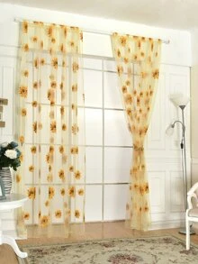 1pc Sunflower Decorative Window Screen, Suitable For Hotel, Restaurant, Living Room