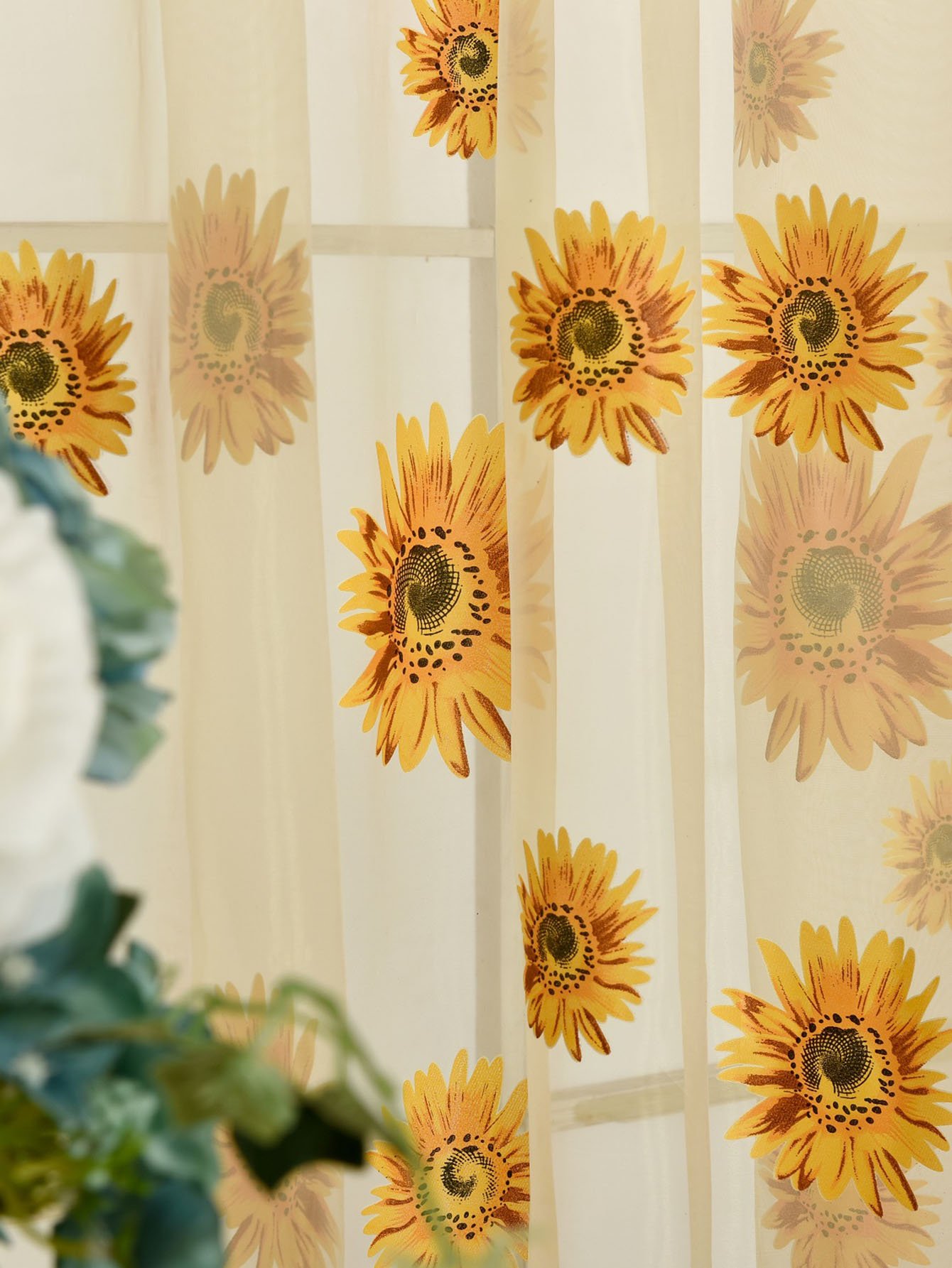 Sheer Sunflower Curtains - ctxoj5n