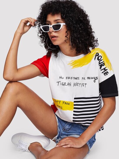 T-Shirt mit Muster