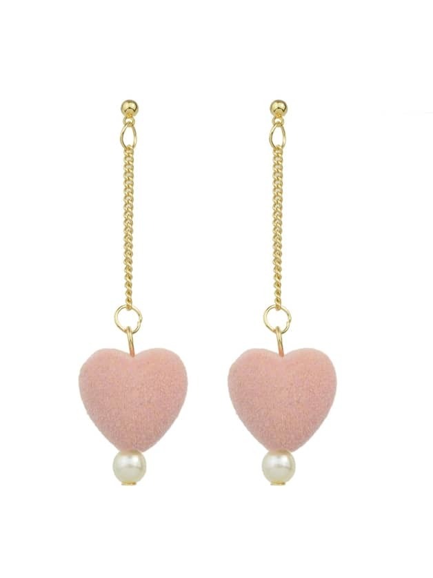 

Pink Heart Shape Earrings