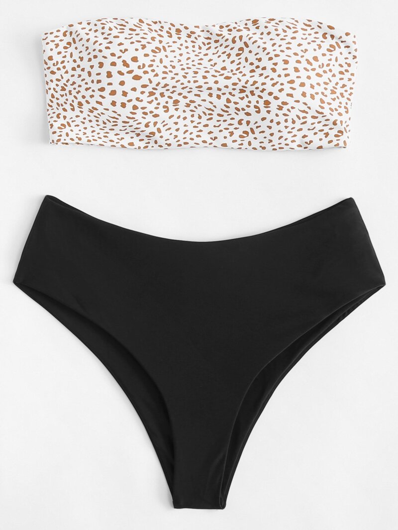 

Dot Print Bikini Set, Multicolor