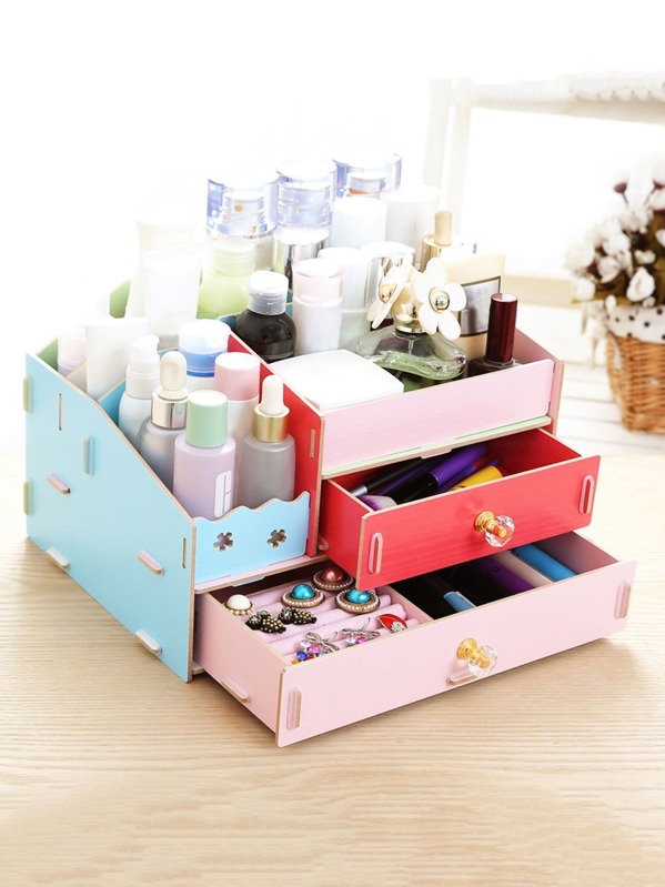 Colorblock Drawer Desk Organizer