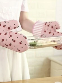Flower Print Oven Glove 1pc
