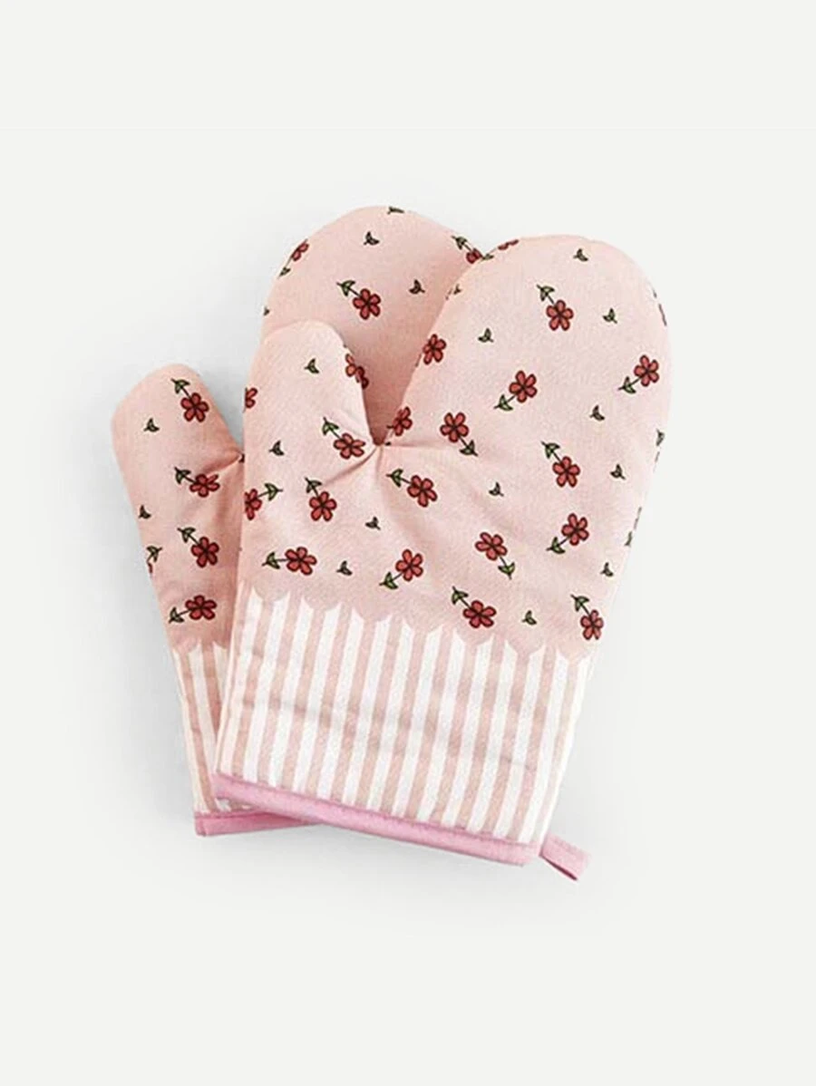 Flower Print Oven Glove 1pc