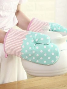 Polka Dot Oven Glove 1pc