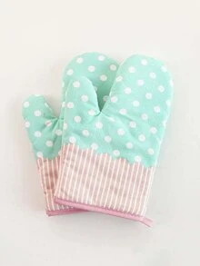 Polka Dot Oven Glove 1pc