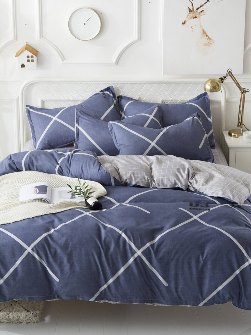 

Colorblock Striped Sheet Set, Multicolor