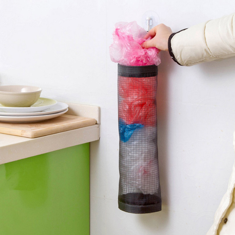 

Drawstring Plastic Bag Dispenser, Black