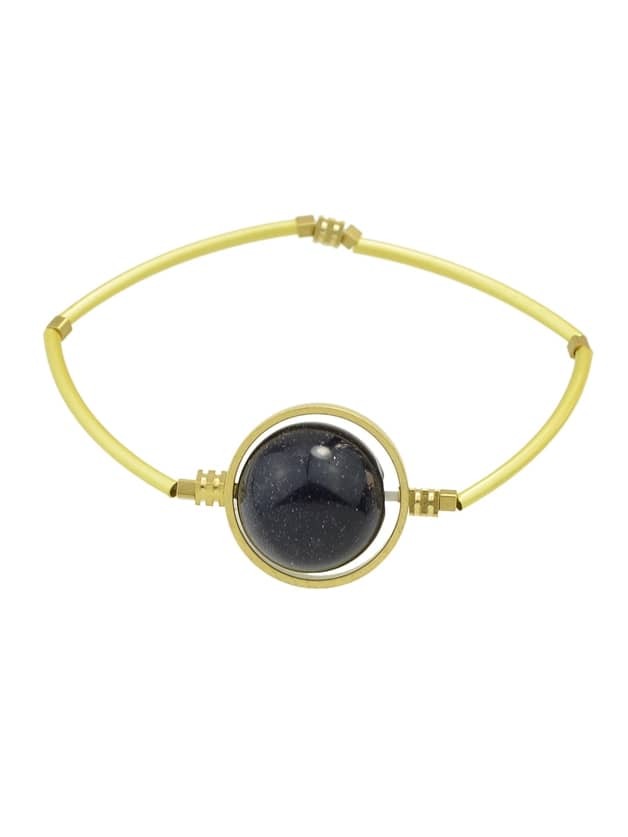 

Elastic Multicolors Rhinestone Ball Bracelets, Black