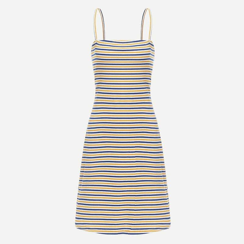 

Striped Cami Dress, Multicolor