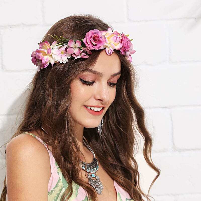 

Flower Decorated Garland, Multicolor