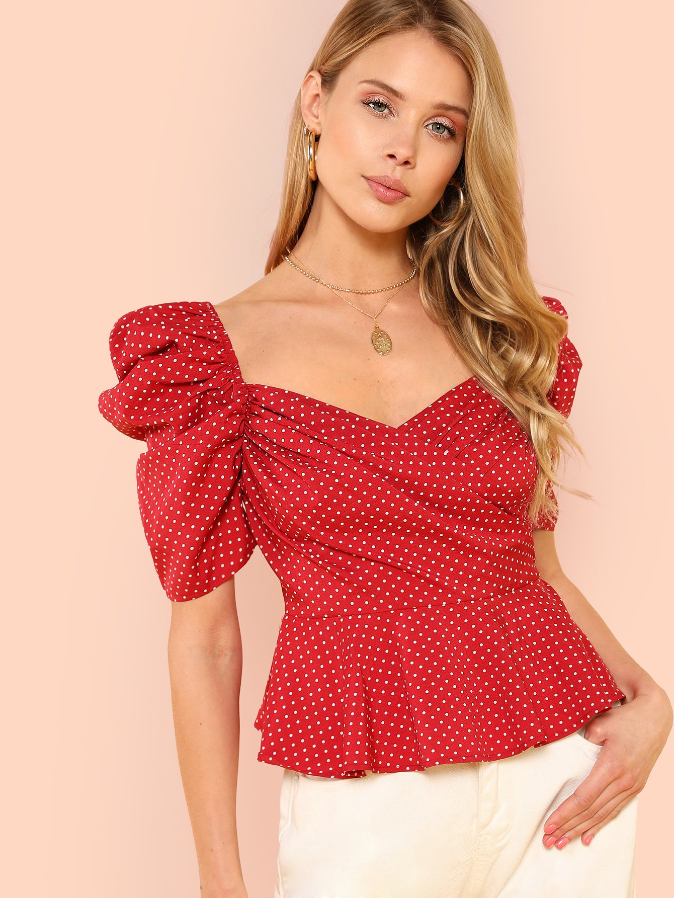 polka dots tops jabong