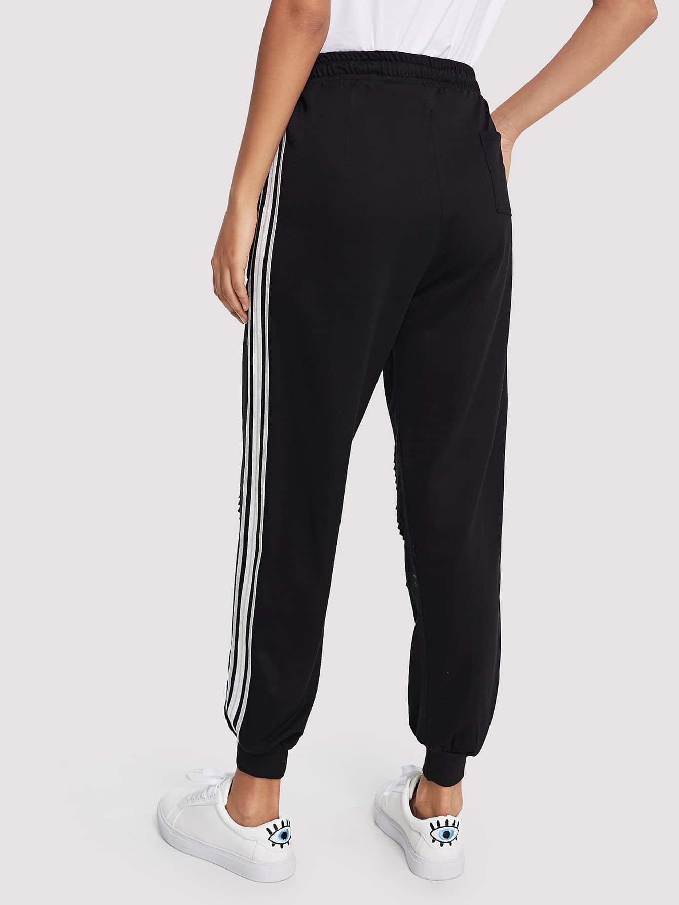 drawstring waist ripped shein uk drawstring waist ripped shein uk
