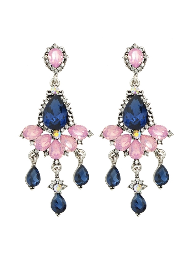

Feather Alloy Earrings, Multicolor