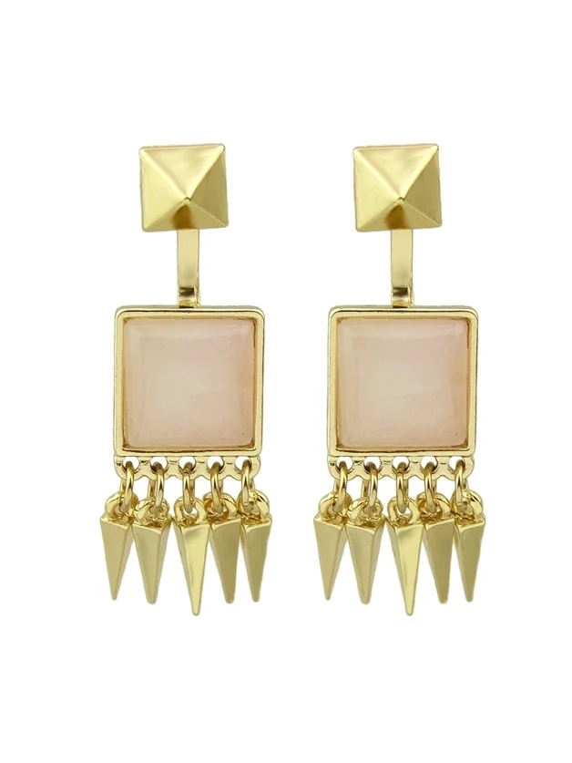 At Gold Hanging Leaf Shape Big Chandelier Earringsfor Women Romwe At Gold Hanging Leaf Shape Big Chandelier Earrings