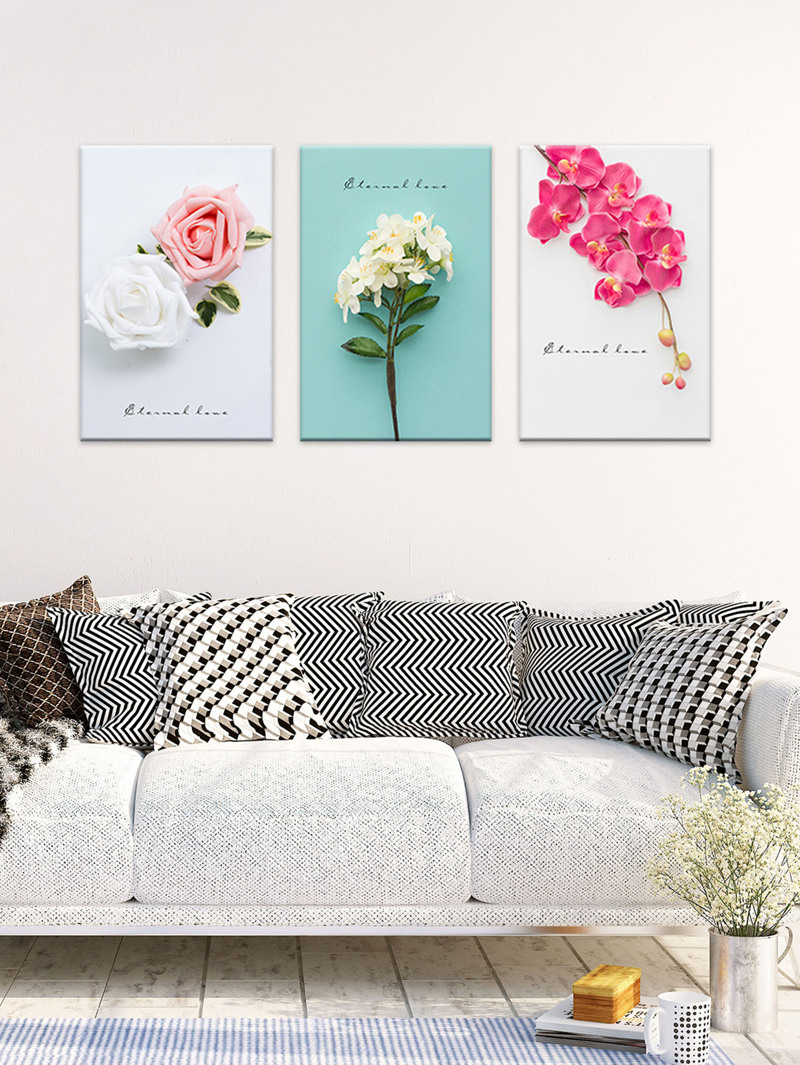 

3D Flower Cloth Wall Art 3pcs