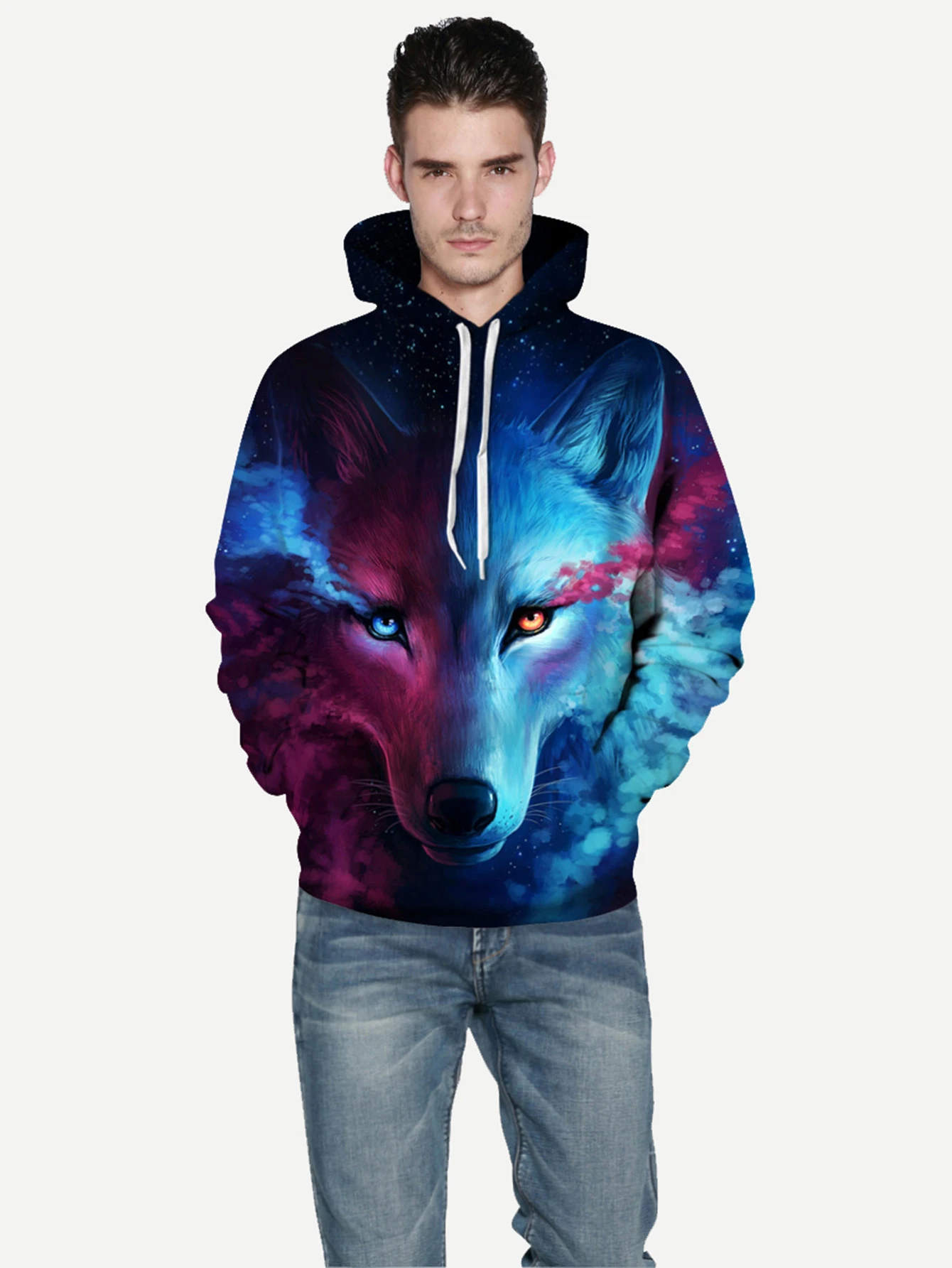 shein wolf hoodie
