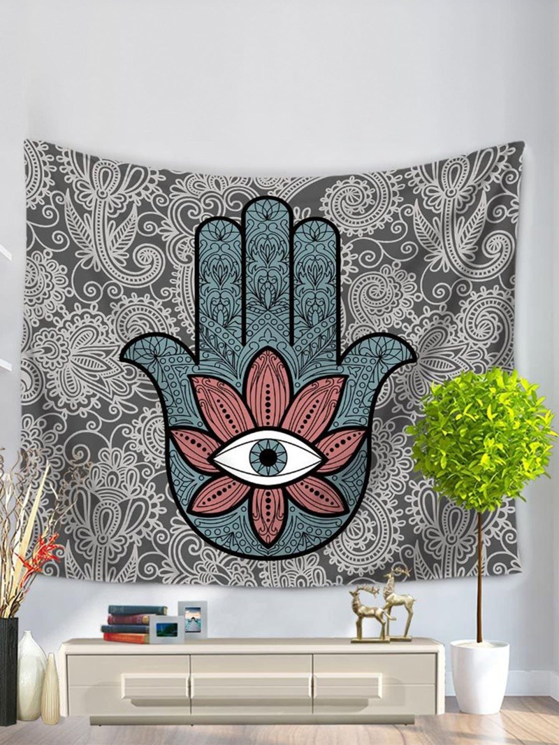 

Palm Print Tapestry, Multicolor