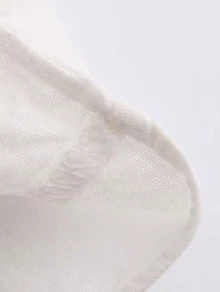 Button Front Blouse - White - View 7