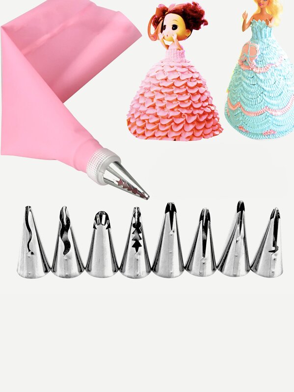 Piping Nozzle & Bag 10pcs SHEIN USA