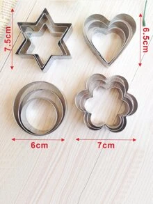 不锈钢圣诞饼干切模、糕点烘焙模具用品 - 銀色 - 查看 3