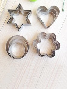 不锈钢圣诞饼干切模、糕点烘焙模具用品 - 銀色 - 查看 4