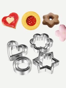 不锈钢圣诞饼干切模、糕点烘焙模具用品 - 銀色 - 查看 1