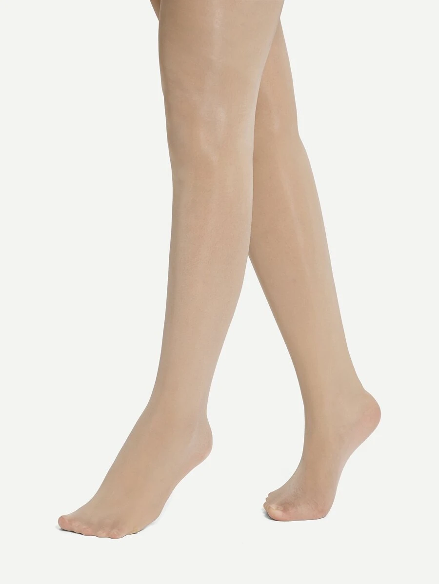 8D Sheer Mesh Tights - Clear - View 1