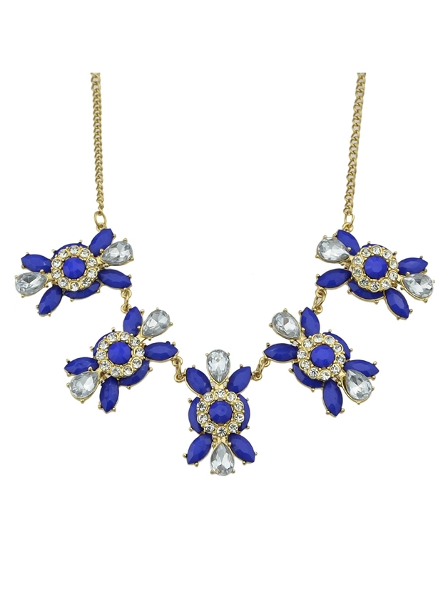 

Bijuterias Colares Femininos Gold-Color Chain Necklace, Purple