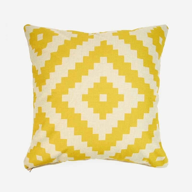 

Geometric Pillow Case Cover 1PC, Yellow