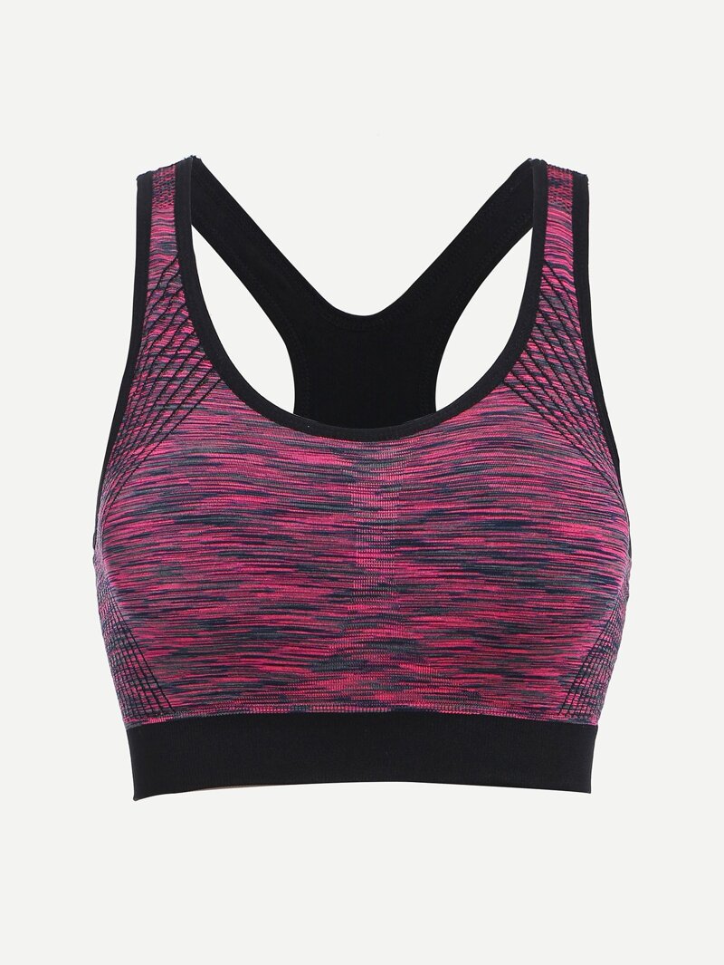 

Space Dye Sports Bra, Hot pink