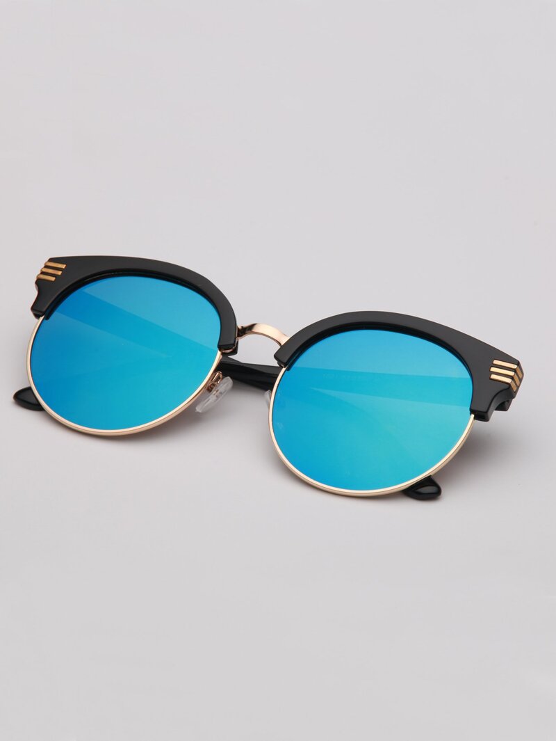 

Mirror Lens Sunglasses, Blue