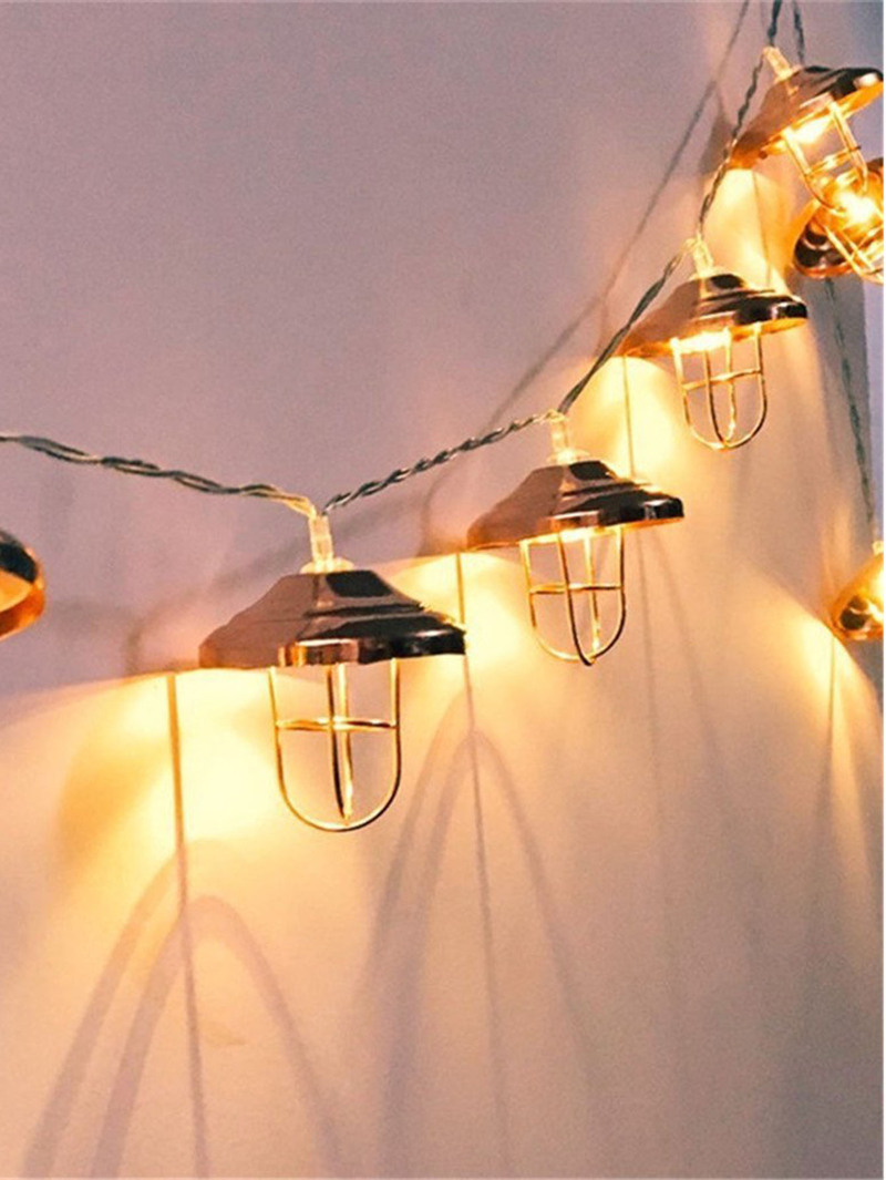 

10pcs Lampshade String Light, Beige