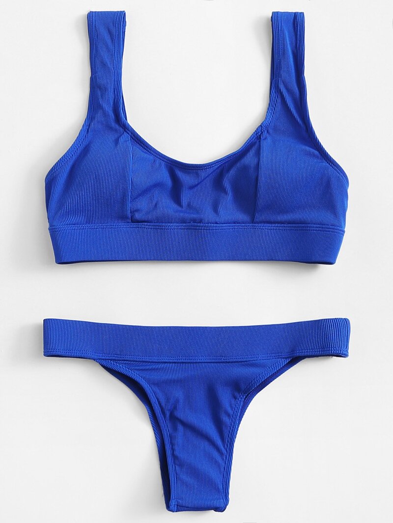 

Plain Bikini Set, Blue