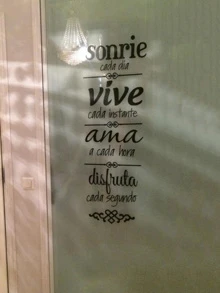 1pc Self-Adhesive Paper Wall Sticker,Simple Letter Graphic Removable Wall Decal For Home Decoration,Stickers,Wall Decal, Vinyl Decal For Home Decorations,Spring Decoration Items Refresh Your Home,Rama Decoration Stickers Gifts Birthday Graduation