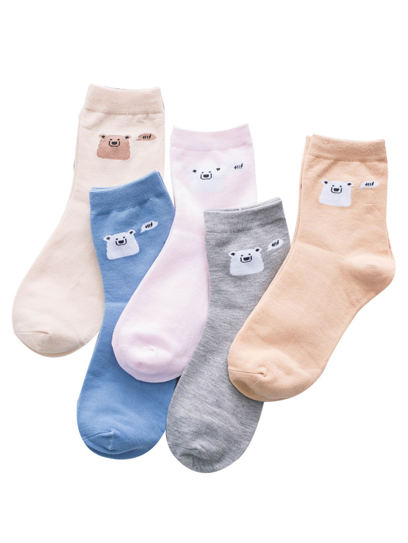 

Cartoon Pattern Socks 5pairs, Multicolor