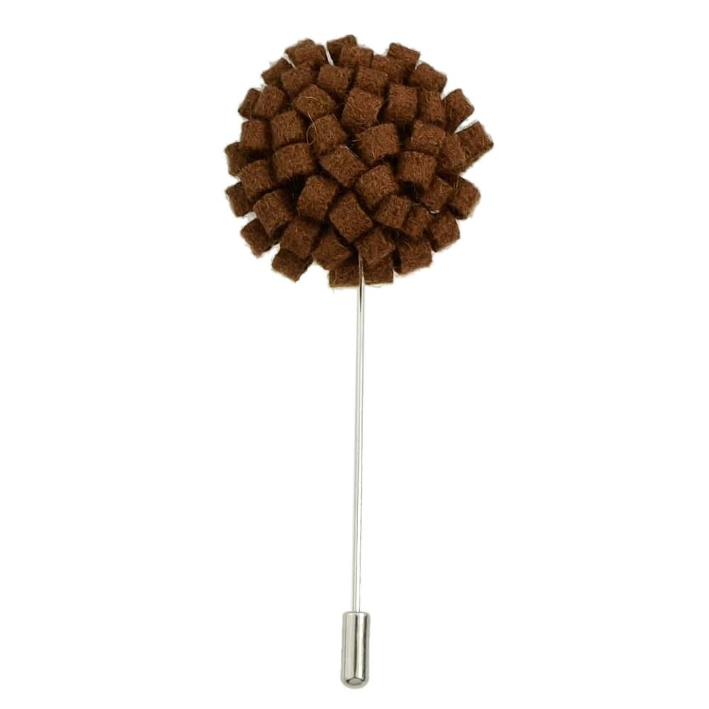 

Coffee Fashion Flower Shape Brooch Pin For Women