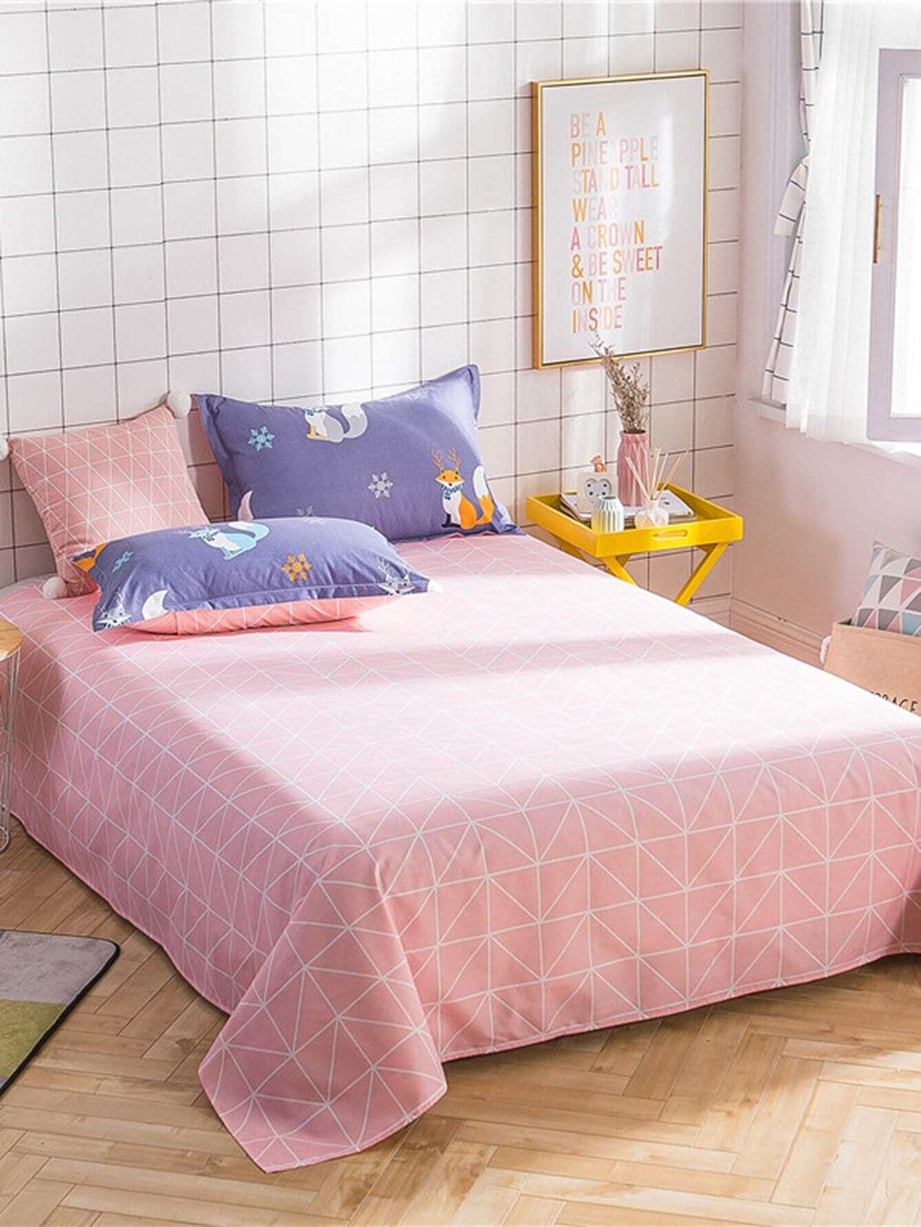 Fox & Geometric Print Sheet Set Fox & Geometric Print Sheet Set