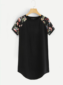 Floral Raglan Sleeve Nightdress