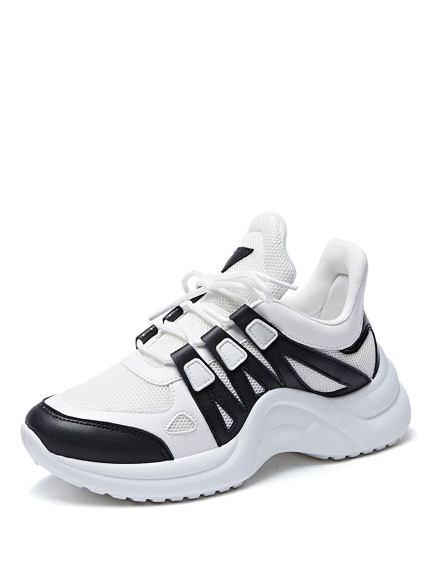shein lace up chunky sneakers