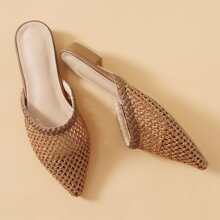 Pointed Toe Net Flats